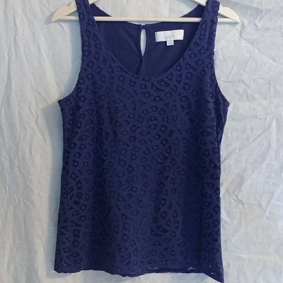 Loft lace tank - Picture 1 of 4